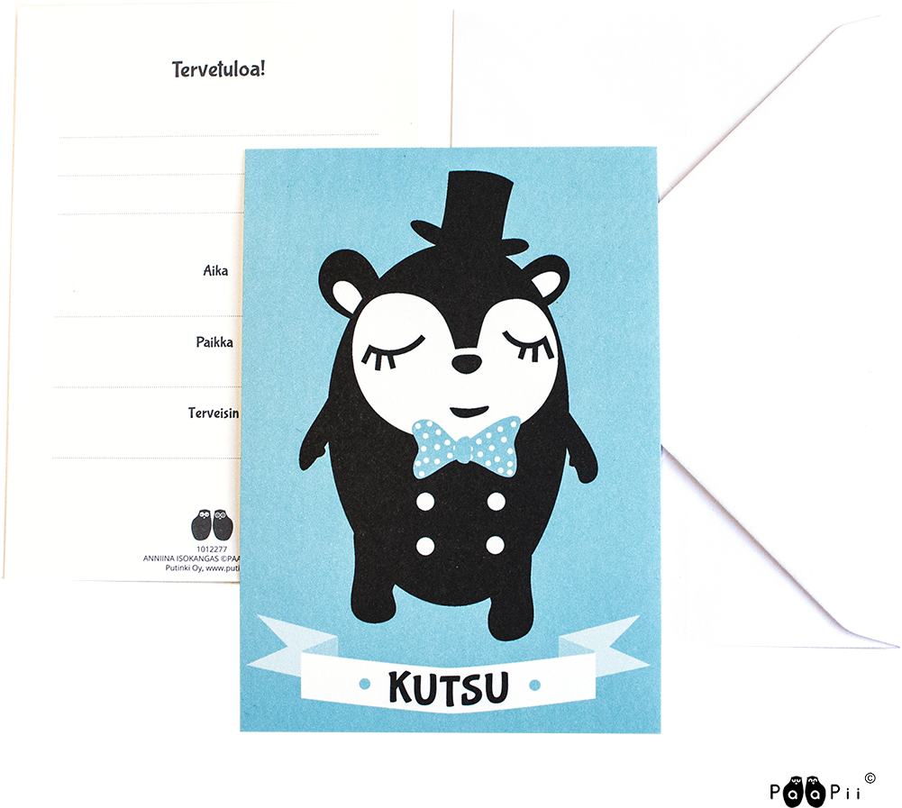 Invitation Card, Myyry - Cartoon Clipart (1000x1000), Png Download