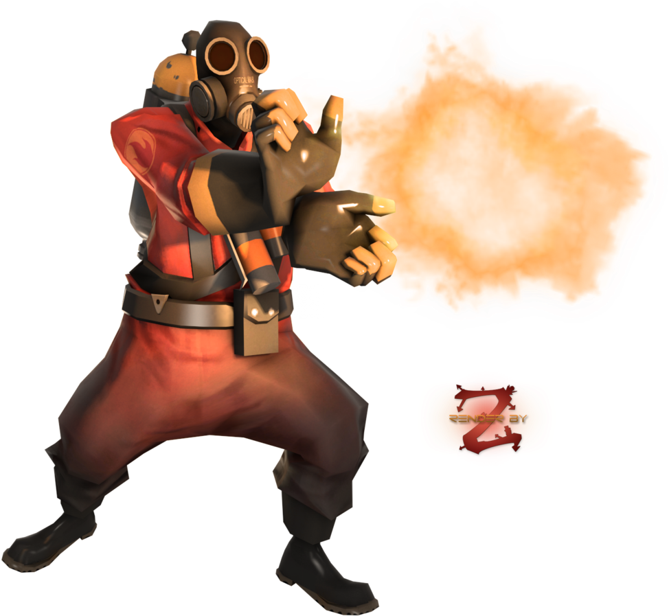 Download Team Fortress 2 Pyro Render , Png Download - Team Fortress 2