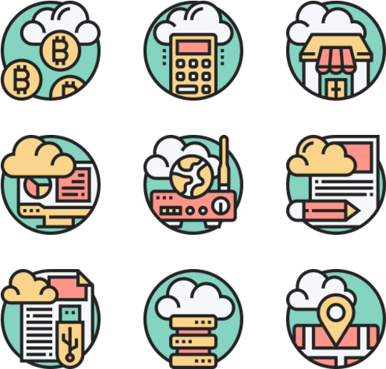 Cloud Technology Clipart (600x564), Png Download