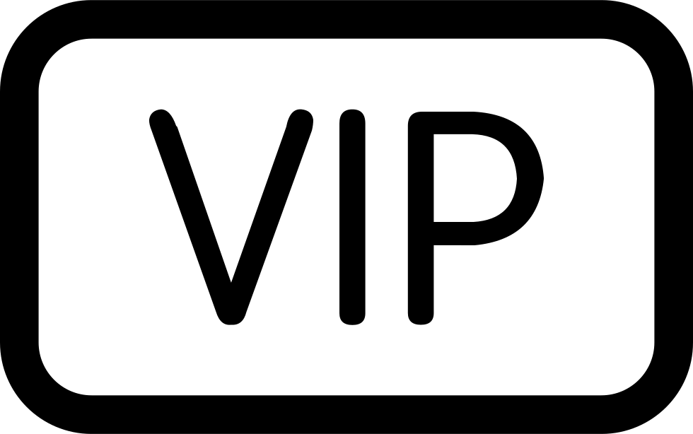 Png File - Icon White Vip Png Clipart (980x614), Png Download