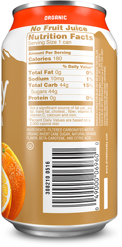 Buy Now Find This Soda Nutritional Info - Blue Sky Soda Clipart (421x851), Png Download