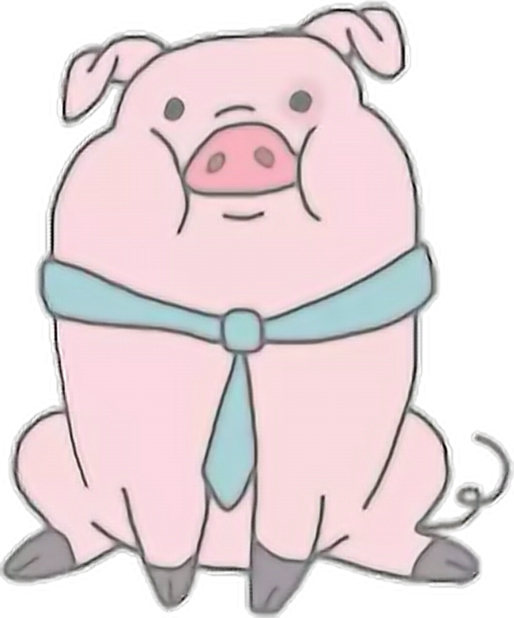 Tumblr Snapchat Aesthetic Filter Love Cute Kawaii Pig - Pato Dibujos De Gravity Falls Clipart (1024x1230), Png Download