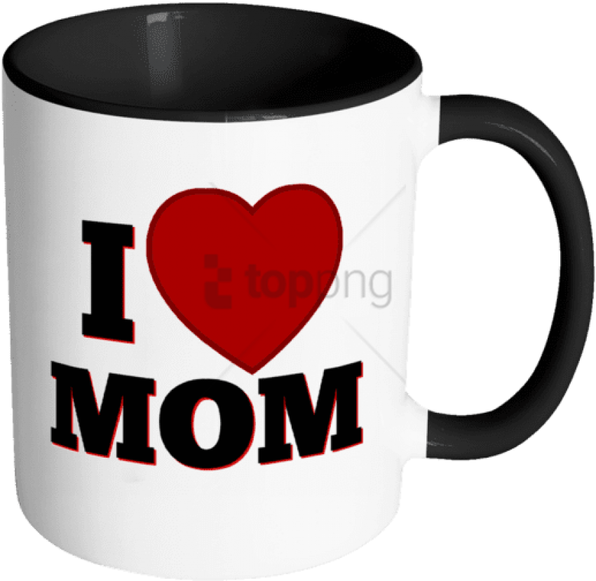 Free Png I Love Mom - Mug Clipart (850x829), Png Download