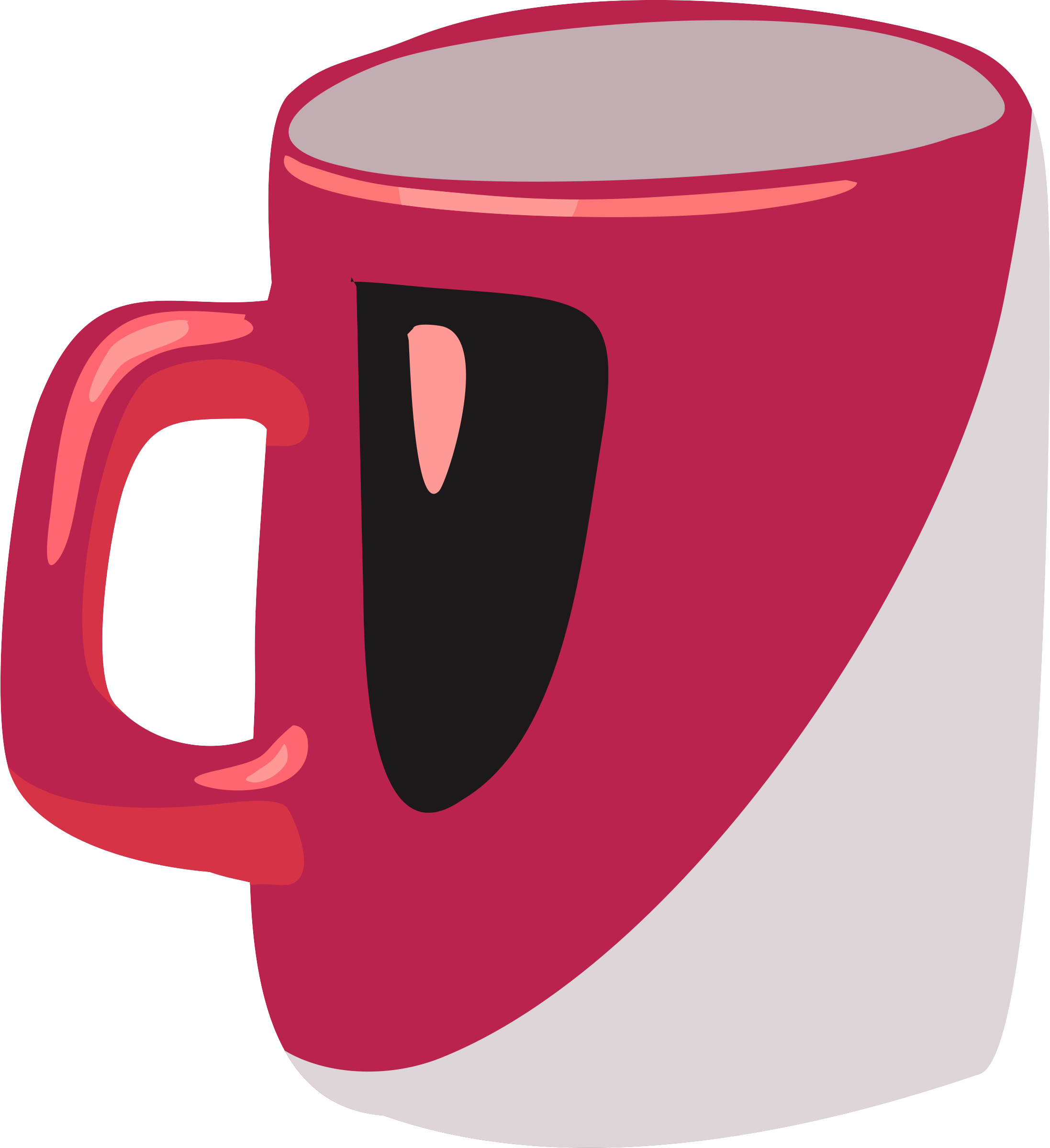 This Free Icons Png Design Of Red Mug - Mug Clipart (2194x2400), Png Download