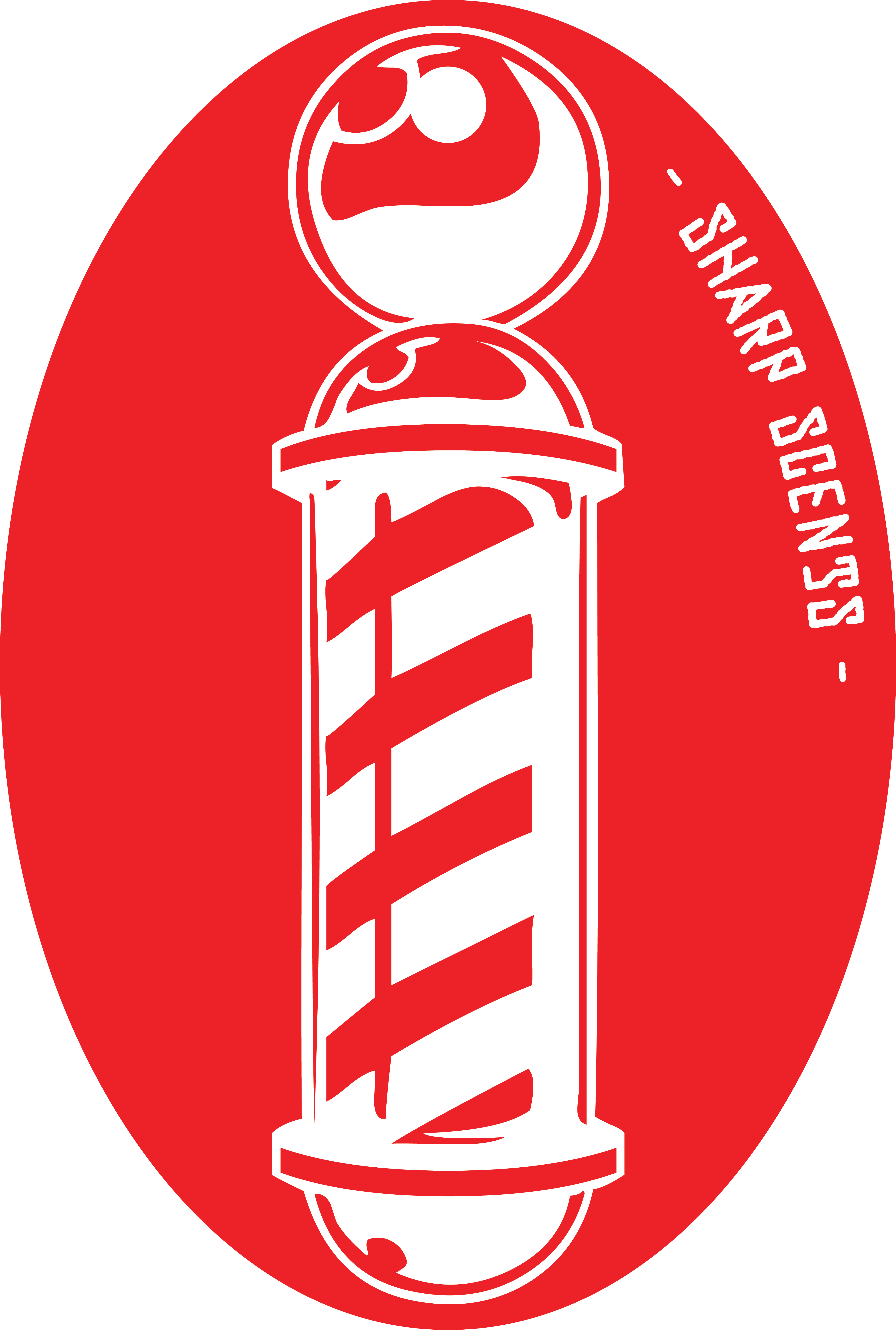 Barber Pole - Circle Clipart (4751x7051), Png Download