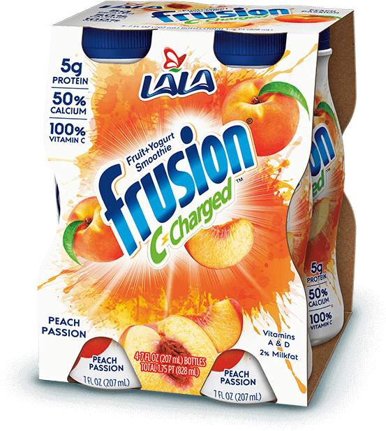 Peach Passion Lala® Frusion® Yogurt Smoothie - Frusion Clipart (800x800), Png Download