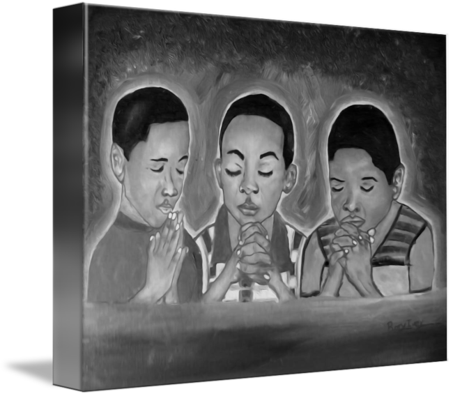 Black Boys Praying Clipart (650x568), Png Download
