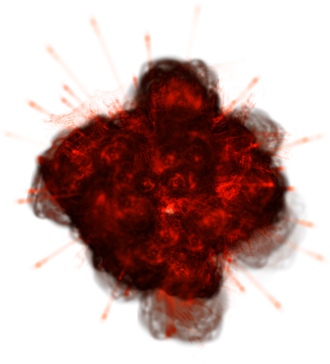 Transparent Png Red Explosion Clipart (670x739), Png Download