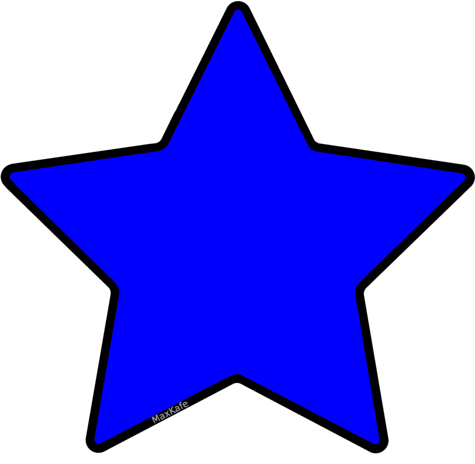 Free Download Clip Art - Blue Star Clipart Png Transparent Png (1000x1000), Png Download