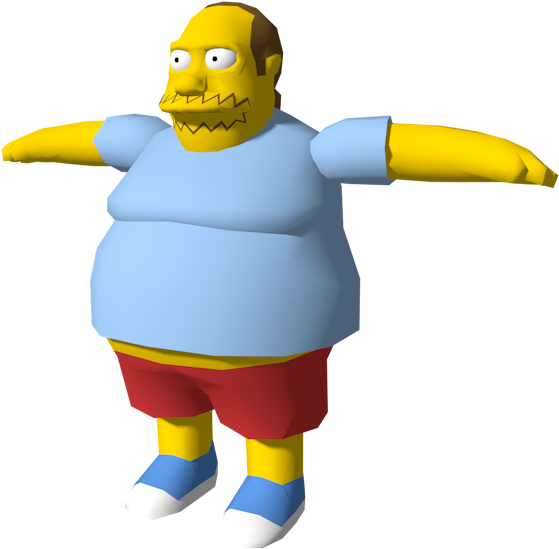 Comic Book Guy Png - Simpsons Hit And Run Comic Book Guy Clipart (750x650), Png Download