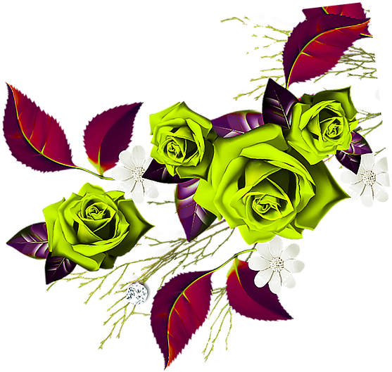 Red Rose Border Png 1 Copy - Floribunda Clipart (692x632), Png Download