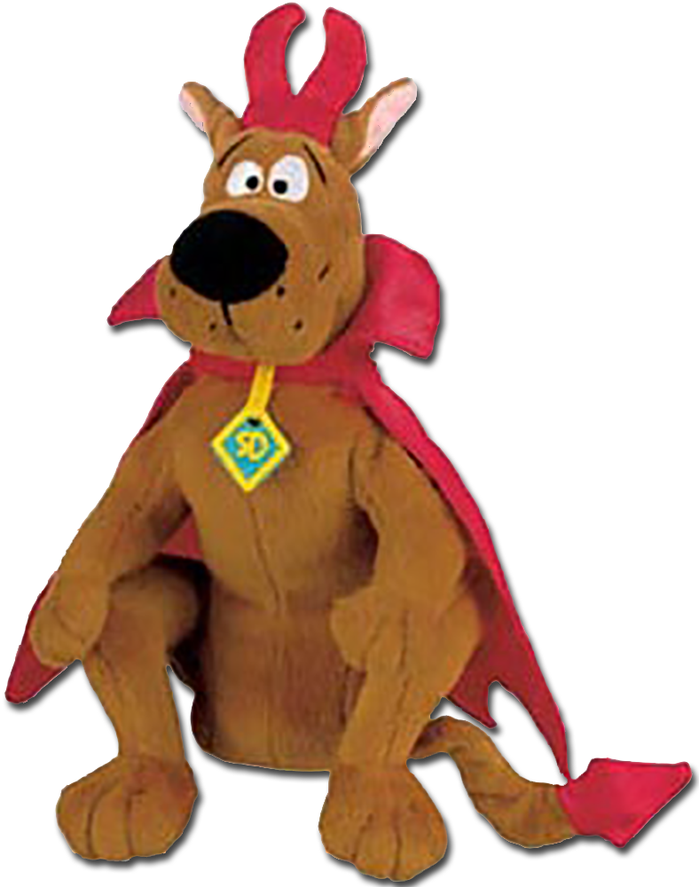 Plush Scooby Doo Devil Halloween Stuffed Animal - Stuffed Toy Clipart (788x1000), Png Download