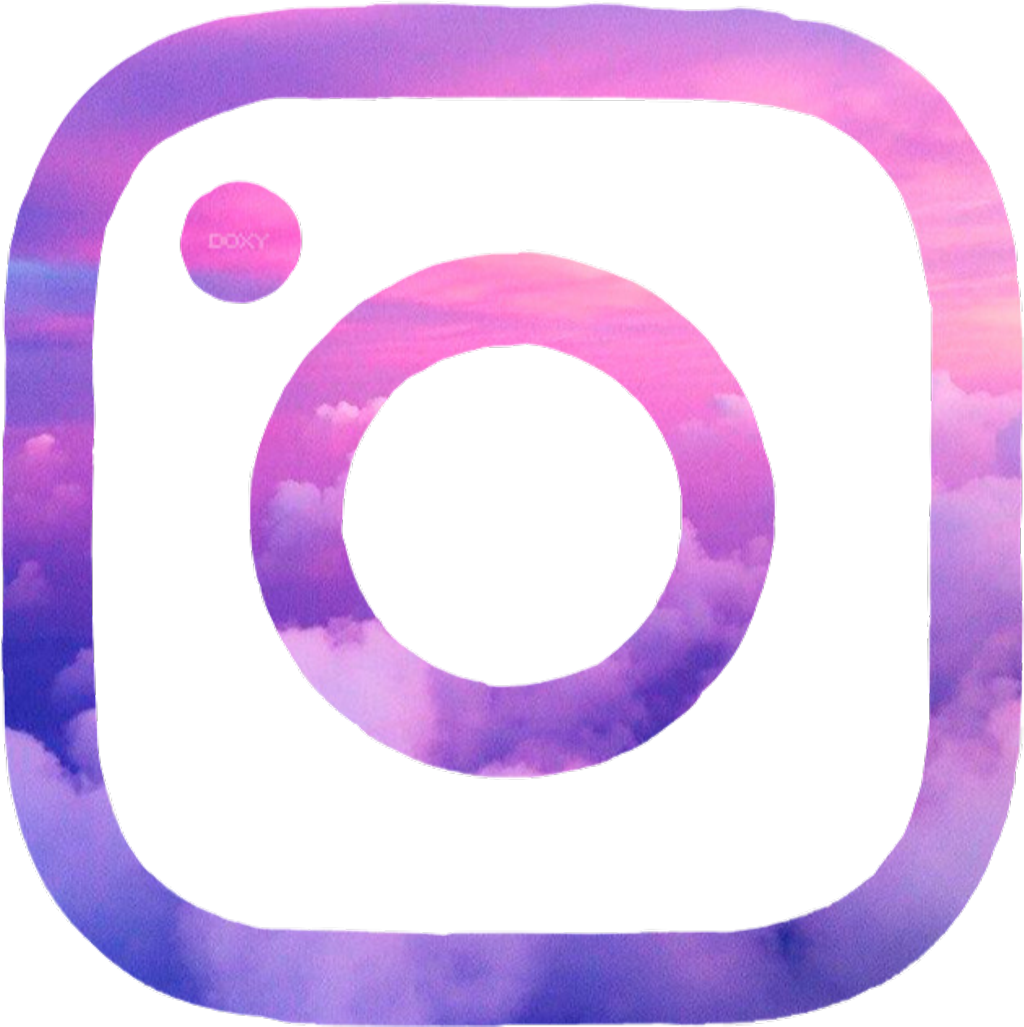 #instagram #aesthetic #logo #pink #purple - Twitter Png Clipart (1024x1027), Png Download