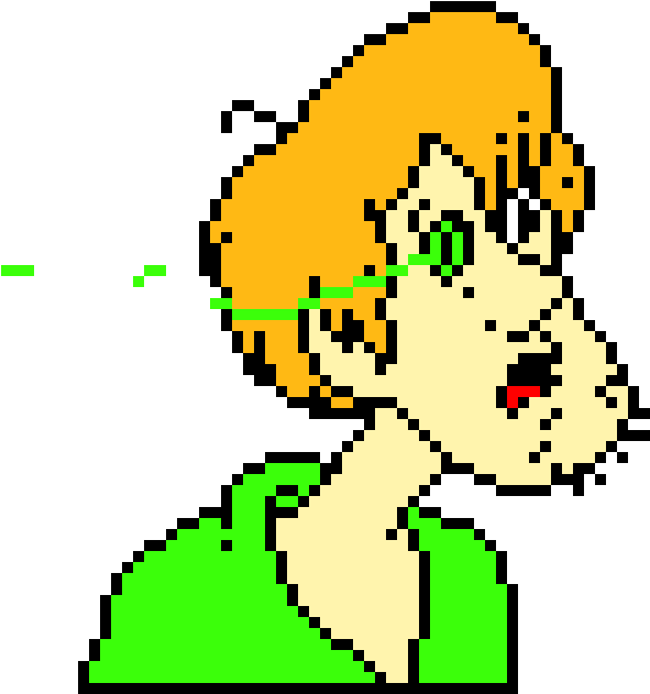 Shaggy - Scooby Doo - Minecraft Pixel Art Shaggy Clipart (1160x850), Png Download