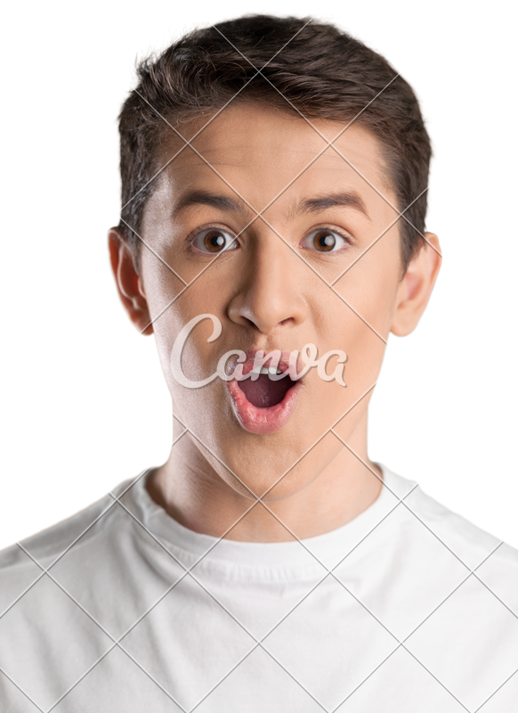 Surprised Kid Png - Close-up Clipart (582x800), Png Download