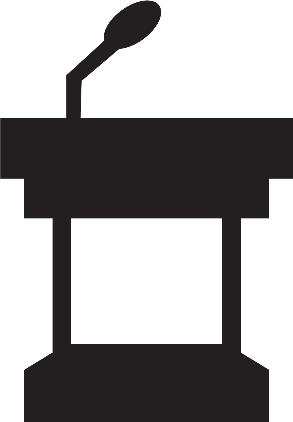 Community Outreach And Marketing - Podium Clipart Transparent - Png Download (1144x1643), Png Download