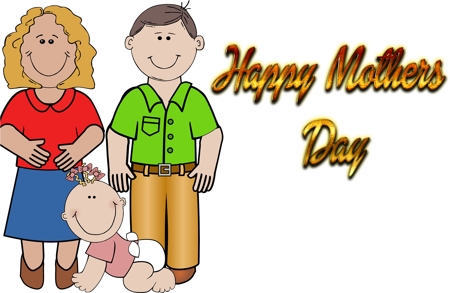 Cartoon Mother Clip Art - Png Download (1920x1200), Png Download