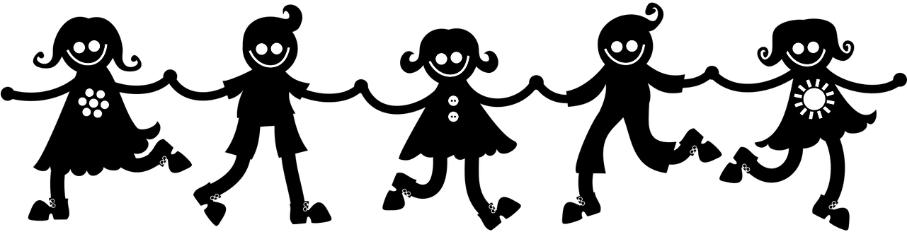 Boys Children Dance Dancing Png Image - Silhouette Children Clipart Transparent Png (1280x640), Png Download