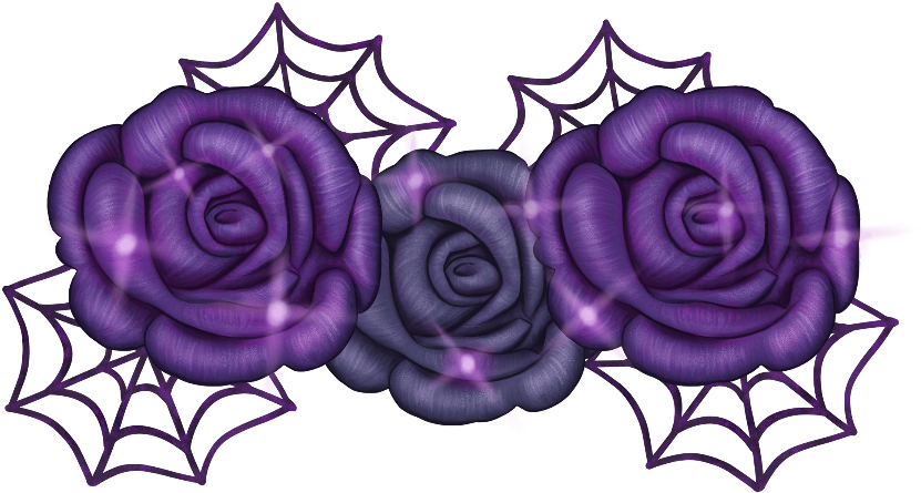 #flores #flower #vector #morado #halloween #destellos - Illustration Clipart (831x445), Png Download
