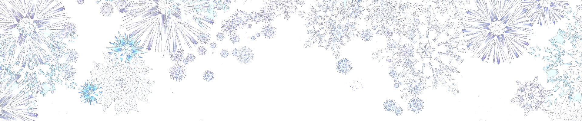 Christmas-snowflakes - - Floral Design Clipart (1920x400), Png Download