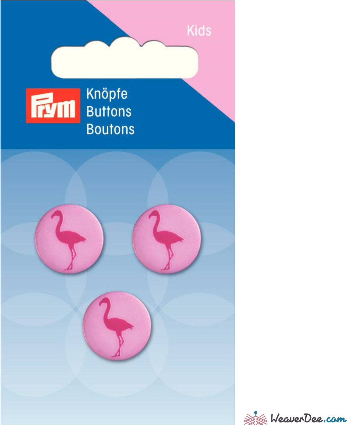 Prym - Flamingo Buttons - Weaverdee - Com Sewing & - Flamingobuttons Clipart (1118x1367), Png Download