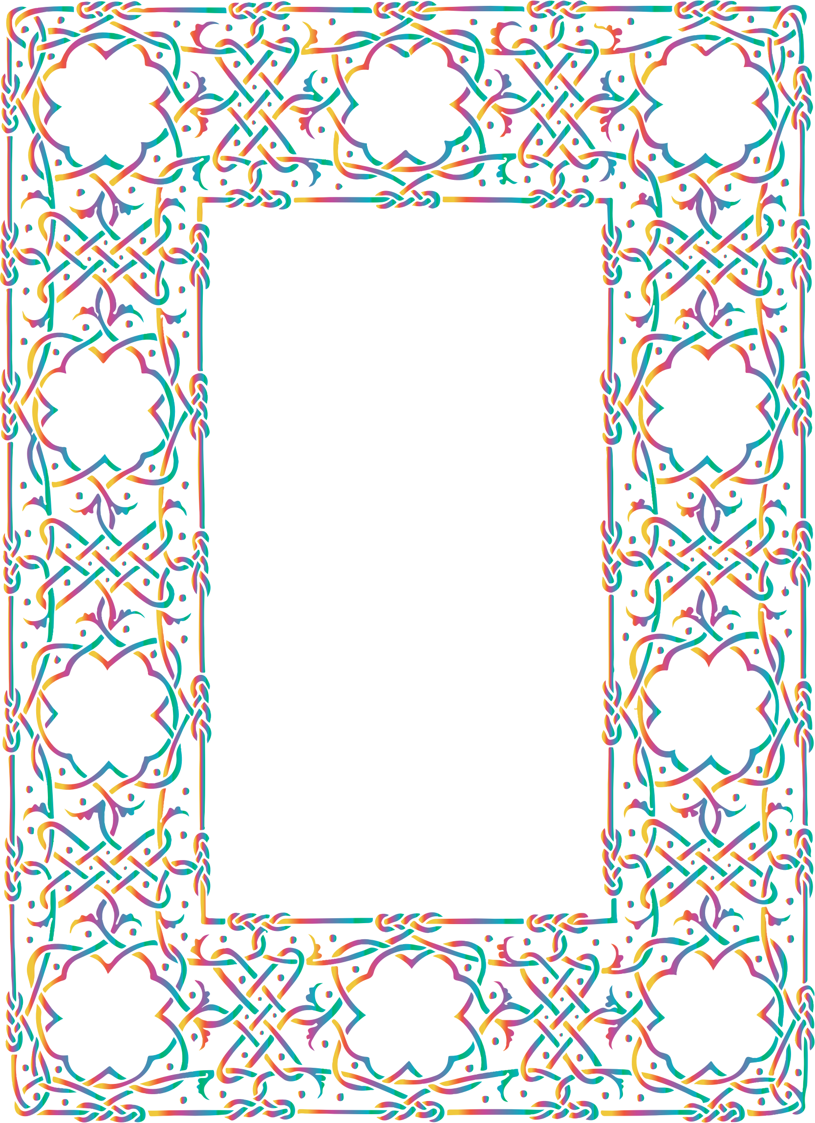 This Free Icons Png Design Of Prismatic Ornate Geometric - Picture Frame Clipart (1668x2298), Png Download