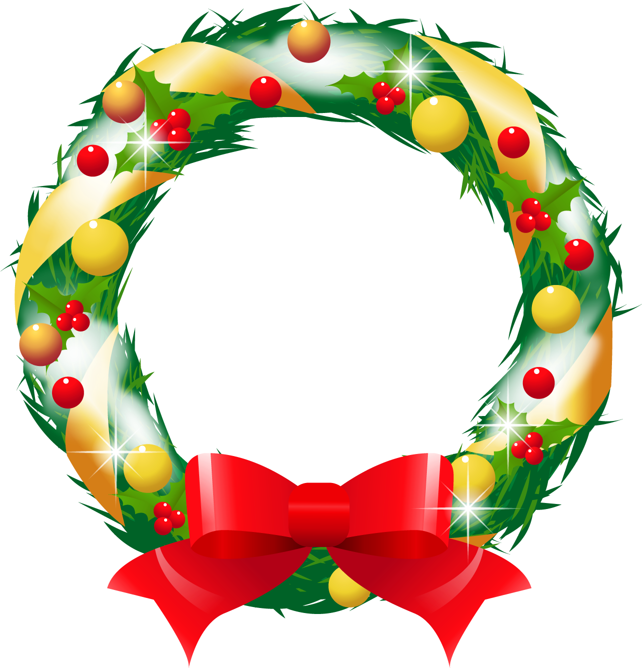 Christmas Wreath Image, Christmas Wreaths, Clip Art, - Christmas Png Transparent Png (1298x1378), Png Download