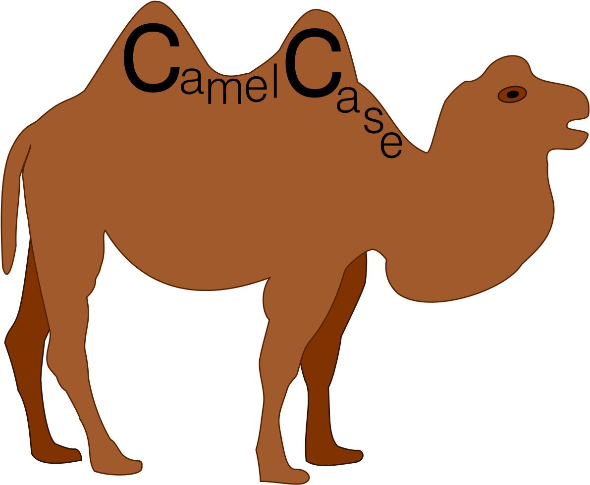 Camel - Camelcase Pascalcase Clipart (989x817), Png Download