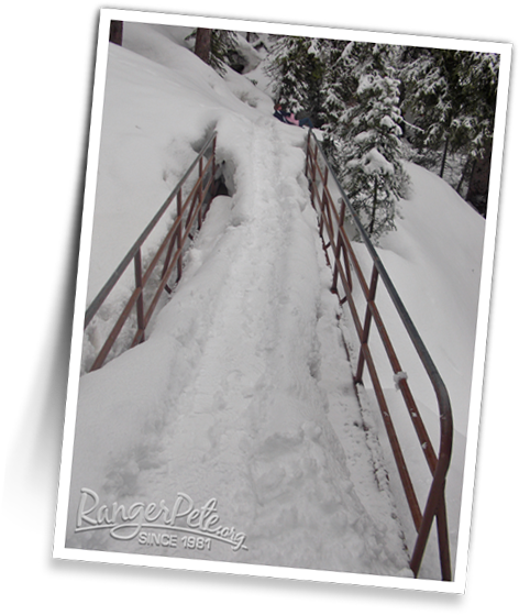 Snow Covered Uncle Tom's Trail - Snow Clipart (602x602), Png Download