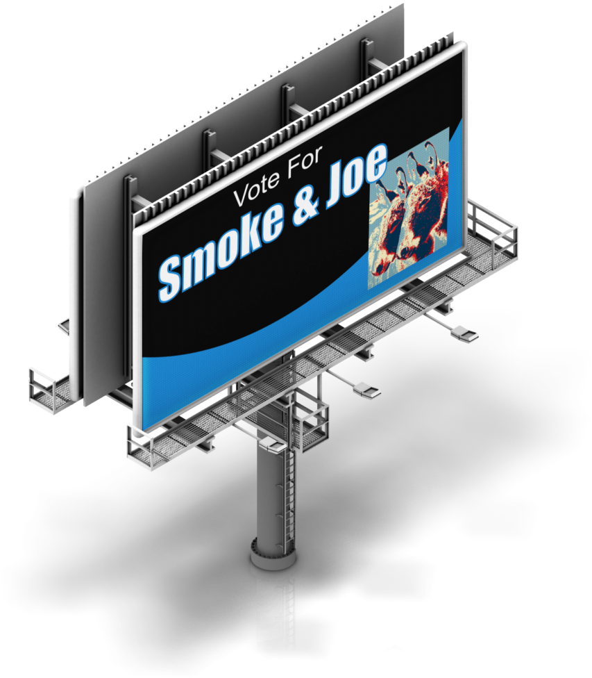On The Campaign Trail - Billboard Isometric Clipart (1000x1000), Png Download