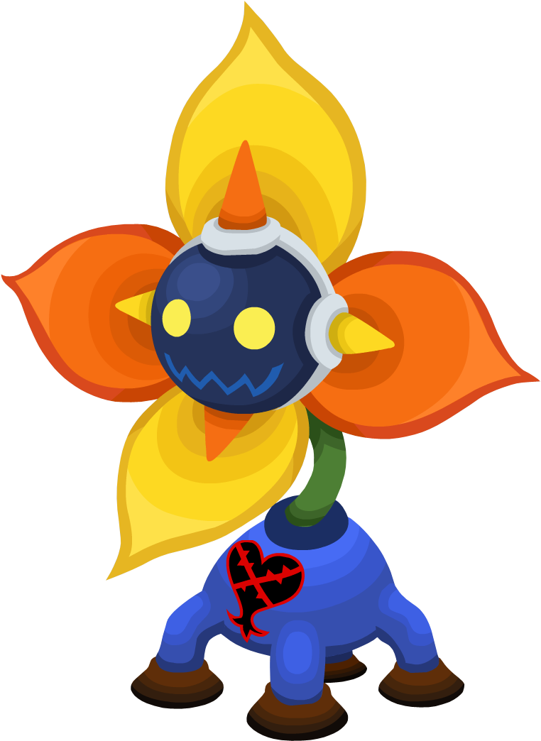 Kingdom Hearts Flower Heartless , Png Download - Flower Heartless Clipart (762x1044), Png Download