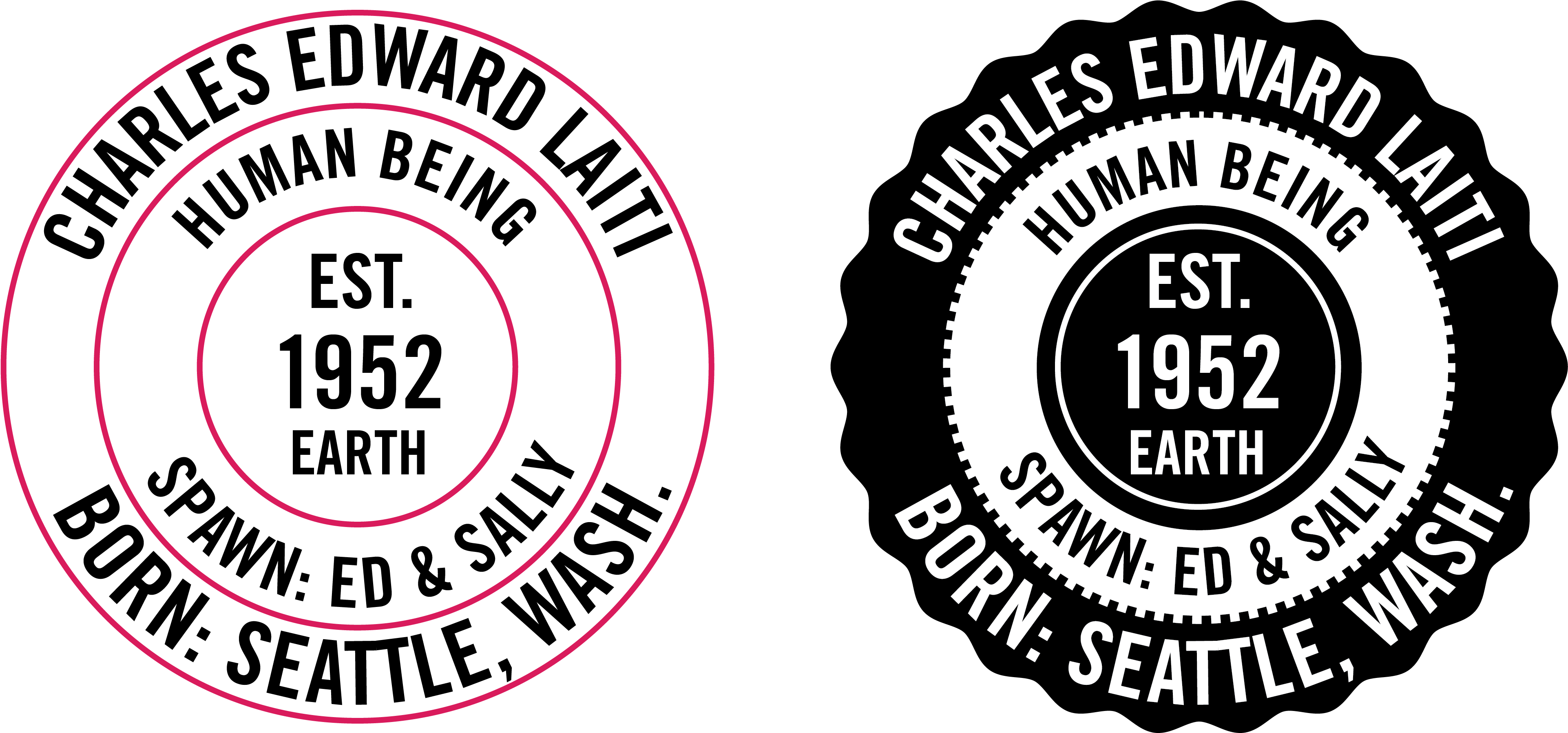 Related - Aaron Draplin Design Circle Logo Clipart (4165x2000), Png Download