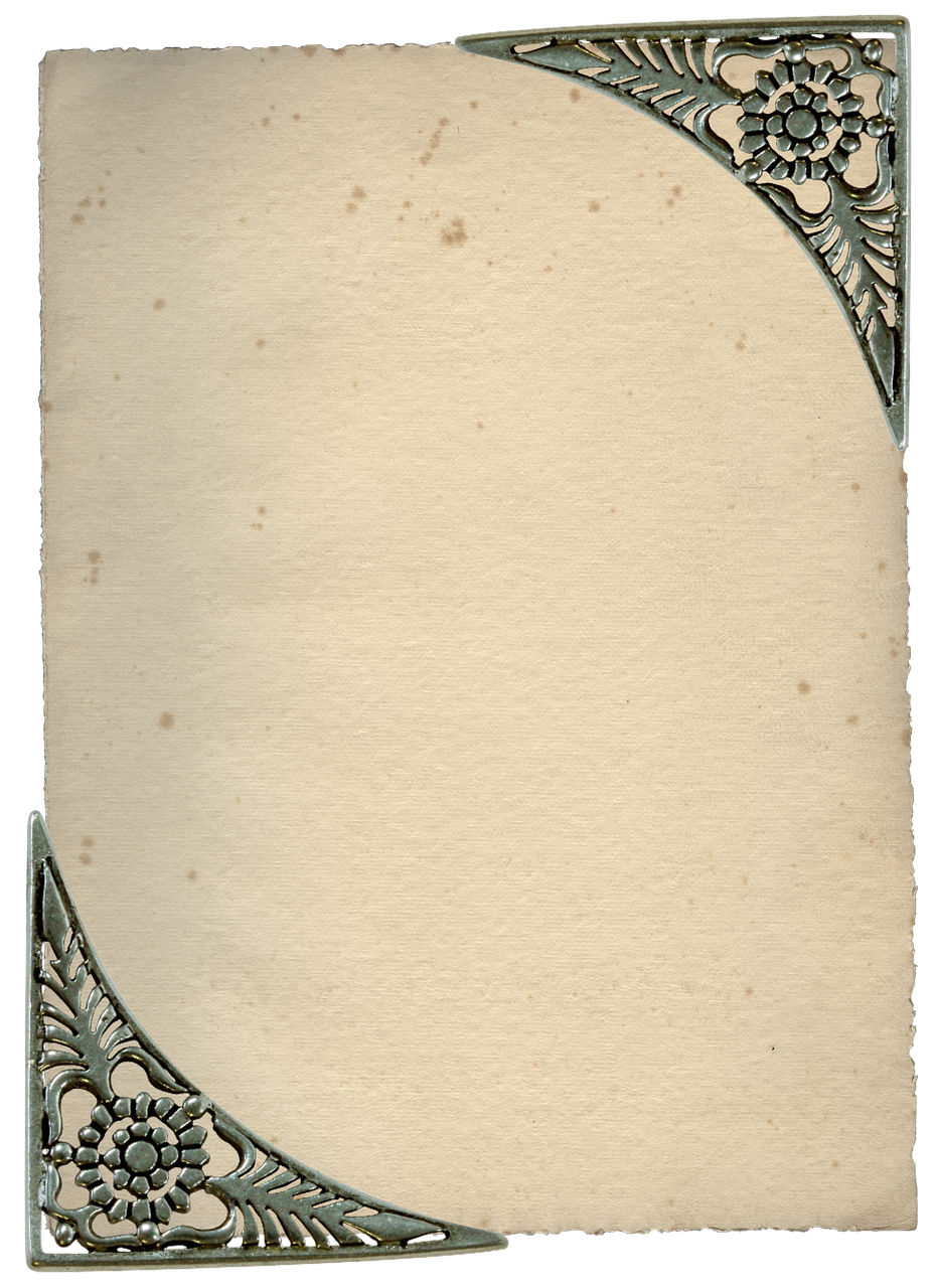Tag Frame Vintage Old Border Png Image - Border Old Photo Png Clipart (929x1280), Png Download