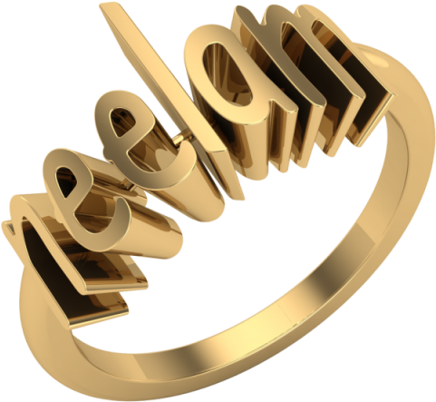 The Orosilber Personalized Ring - Calligraphy Clipart (600x600), Png Download