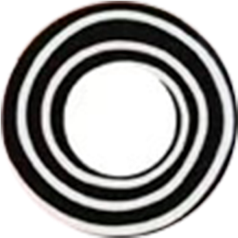 Black & White Swirl Colored Contact Lenses - Circle Clipart (590x590), Png Download
