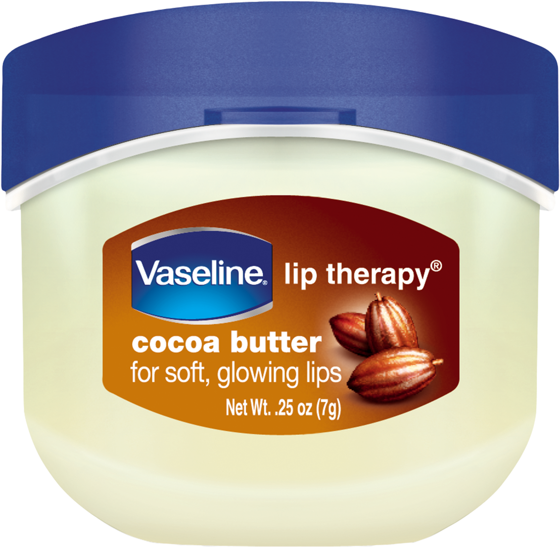 Vaseline® Lip Therapy® Cocoa Butter Lip Balm Tube - Vaseline Lip Therapy Cocoa Butter Clipart (1132x1106), Png Download