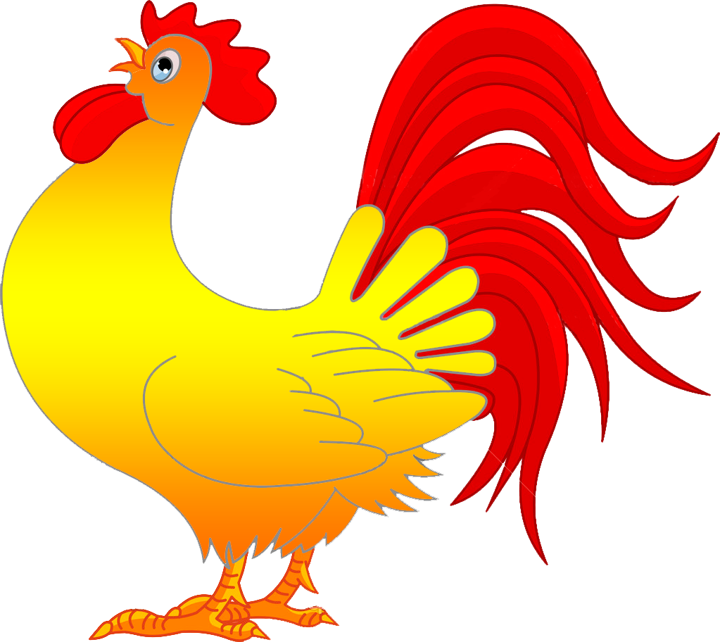 Rooster Cartoon - Gambar Ayam Kartun Png Clipart (1023x912), Png Download