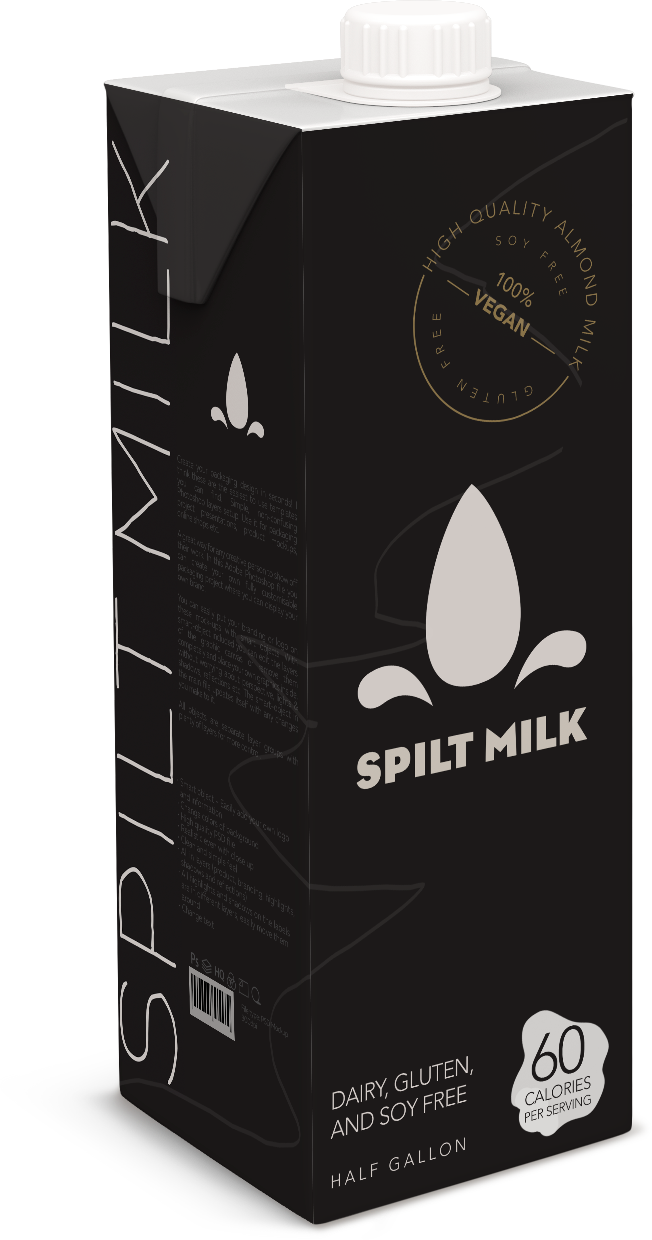 Milkcarton - Graphic Design Clipart (2270x4315), Png Download