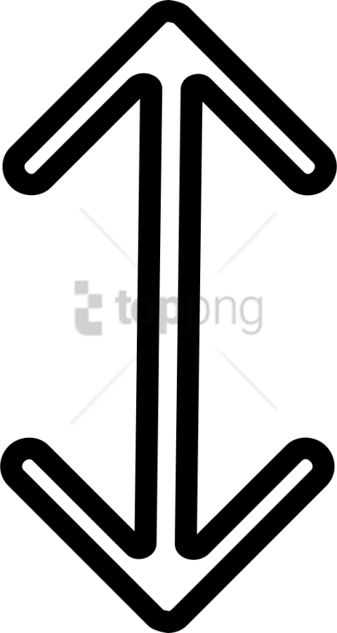 Free Png White Vertical Arrow Png Image With Transparent - Vertical Is