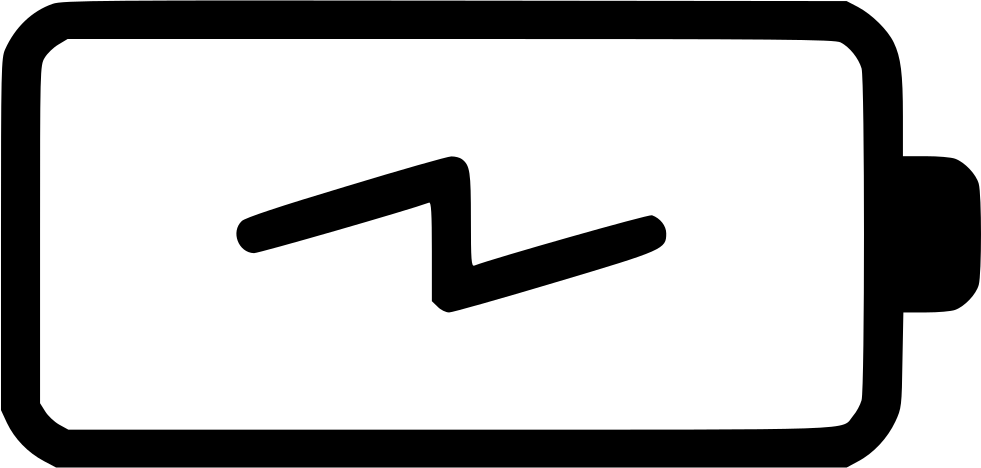 Png File Svg - Battery Low Icon Png Clipart (981x468), Png Download