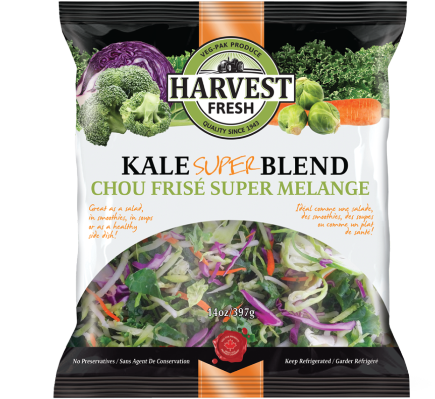 Harvest Fresh Kale Super Blend - Harvest Fresh Kale Slaw Clipart (933x1024), Png Download
