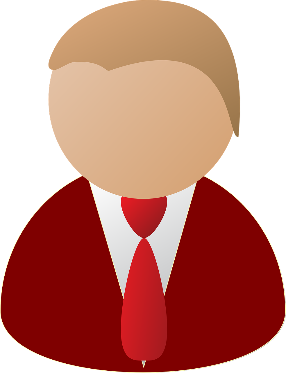 Person Sales Man Tie Avatar Png Image - Transparent Background Business Clipart (984x1280), Png Download