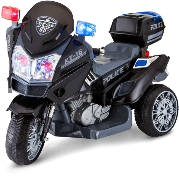 Police Trike - Kid Trax Clipart (900x600), Png Download