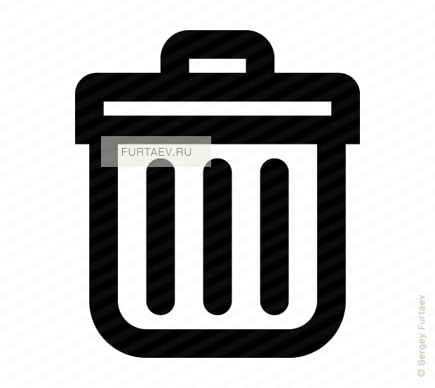 Trashcan Vector Png - Trash Can Icon Small Clipart (620x553), Png Download