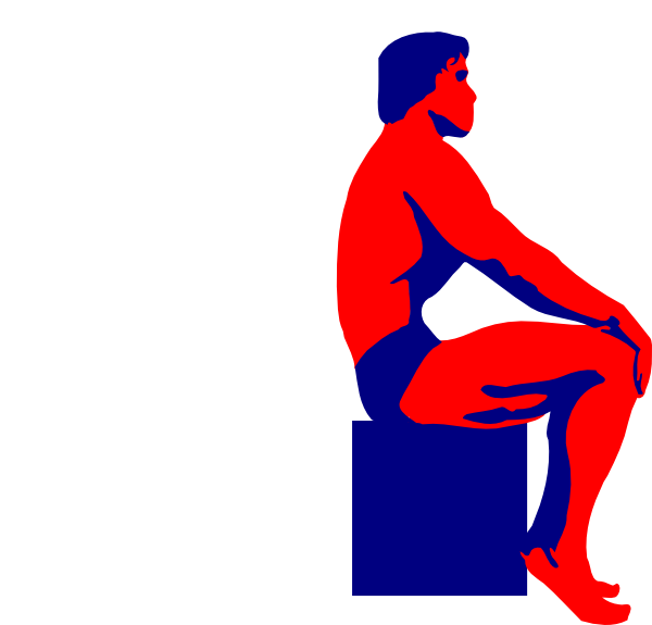 Original Png Clip Art File Sitting Body Builder Svg - Bodybuilder Clipart Transparent Png (600x575), Png Download