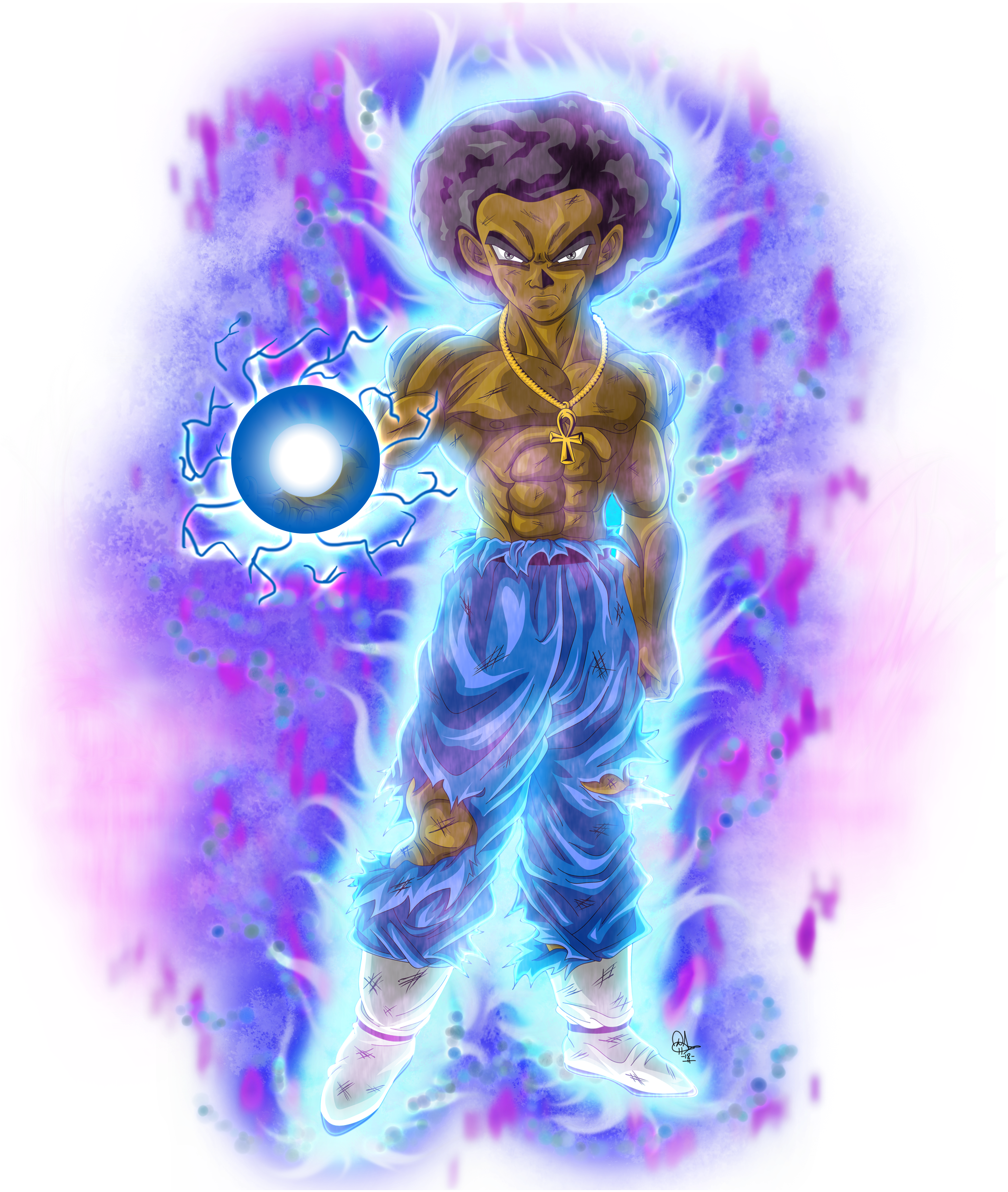 "ultra Instinct Trebled" By Dammonsllc Http Clipart (3308x4104), Png Download