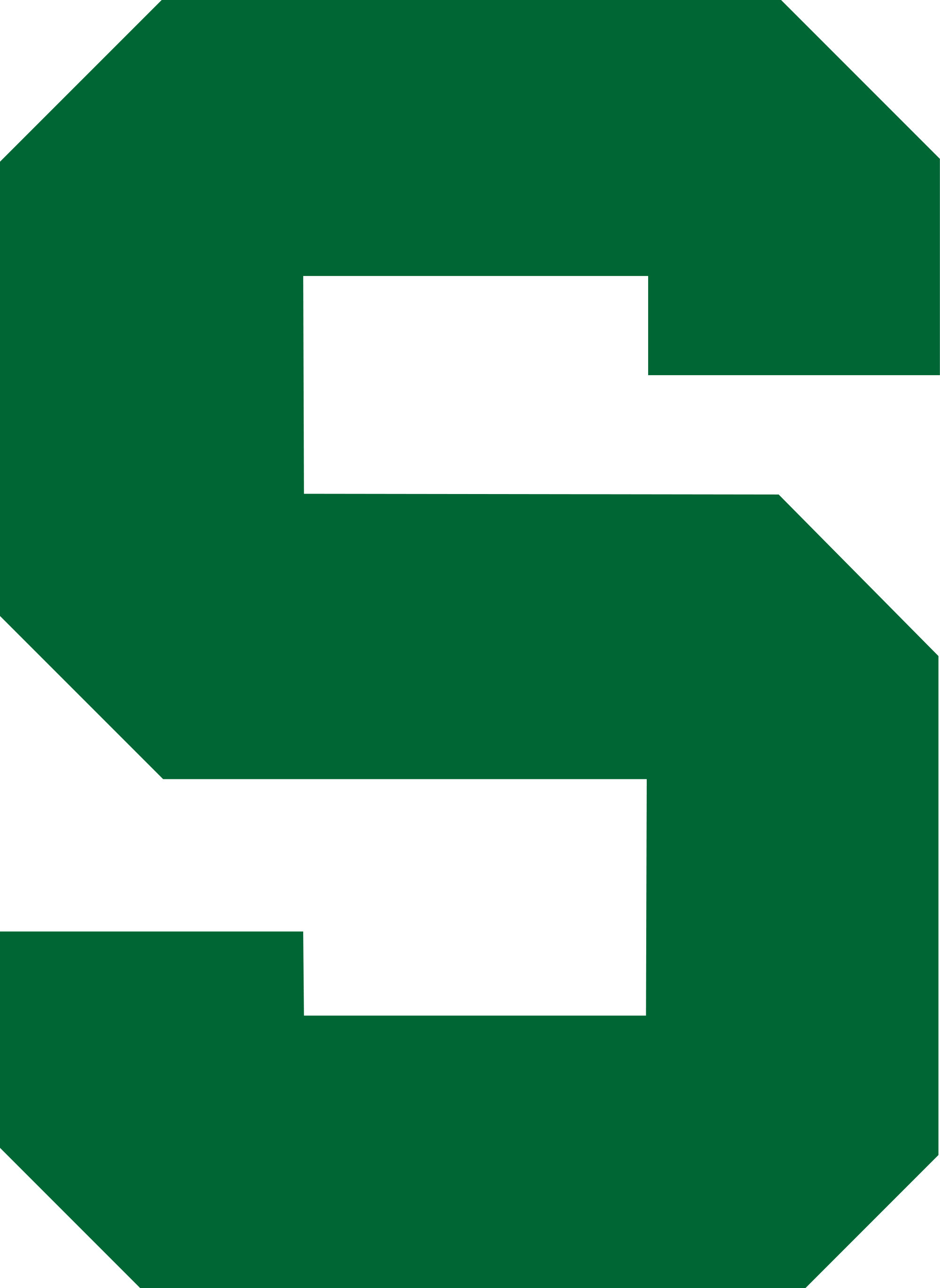 Michigan State S Logo - Michigan State Logo Clipart (2000x2740), Png Download