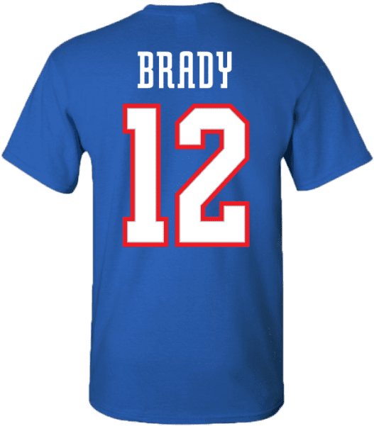 Men's New England Patriots Logo Tom Brady Jersey T-shirt - France 6 Nations Jersey Clipart (577x720), Png Download