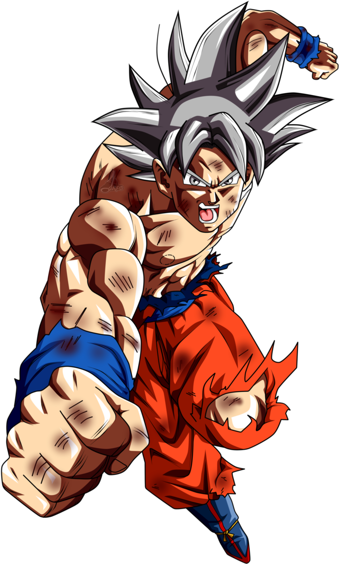 Imágenes De Goku En Ultra Instinto Dominado Clipart (695x1149), Png Download