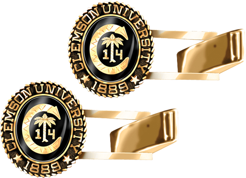 Clemson University Seal Lapel Pin Clipart (800x800), Png Download